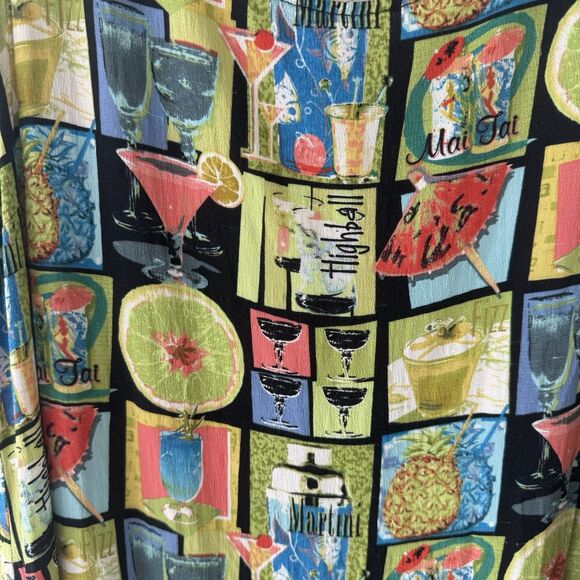 VTG Weekend Traffic Dress Womens XL Sleeveless Pullover  Vacation Alcohol Drinks - Picture 8 of 9